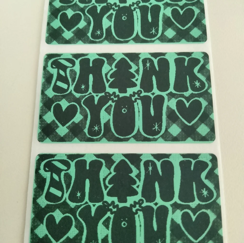 💙100 Christmas Thanks- Shipping Labels Thermal Packaging Stickers 2.25